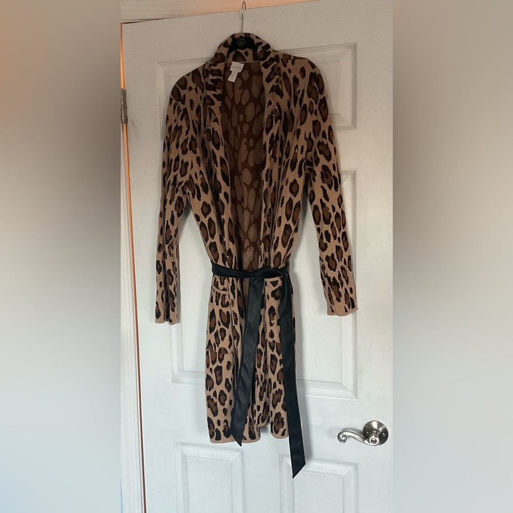 Chico's Brown and Black Cardigan Sweater